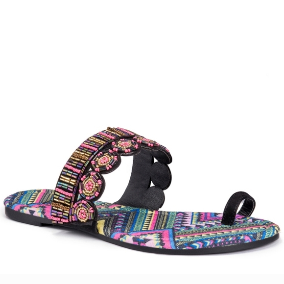 Muk Luks Farrah Sandals Boho Summer Sandals - Picture 6 of 8